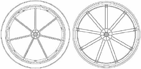 Invacare Wheelchair Tire For Wheelchair - Each - 1037774-EA