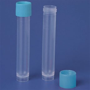 Fisher Scientific Fisherbrand® Tube Closure Polyethylene Screw Cap Blue For 10 mL / 12 mL Serum Transport Tubes NonSterile - Case of 2000 - 1437691-CS