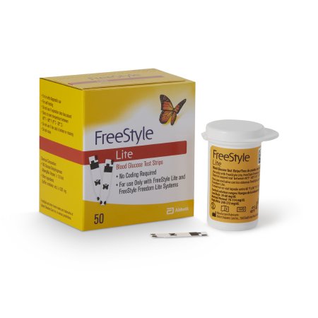 Abbott Blood Glucose Test Strips FreeStyle Lite® 50 Strips per Pack - Box of 1 - 99073070822-BX