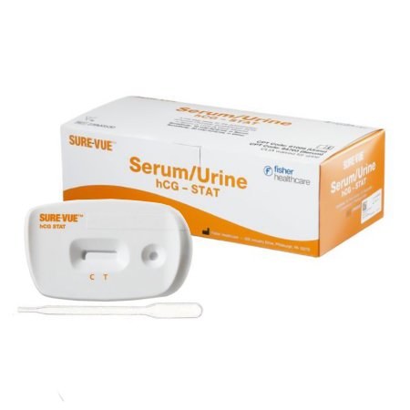 Fisher Scientific Reproductive Health Test Kit Sure-Vue® Stat Fertility Test hCG Pregnancy Test Serum / Urine Sample 30 Tests Non-CLIA Waived - KT/30 - 23900530-KT