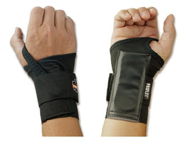 Ergodyne Wrist Support ProFlex® 4000 Single Strap Elastane / Elastic / Polyester Right Hand Black X-Large - Each - 70008-EA