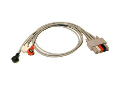 Mindray USA ECG Lead Wire 18 Inch, 3 Lead, Snap - Each - 0012-00-1261-07-EA