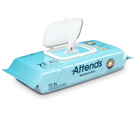 Attends Healthcare Products Personal Wipe Attends® Soft Pack Aloe / Vitamin E Scented 72 Count - Case of 12 - WCCP1000-CS