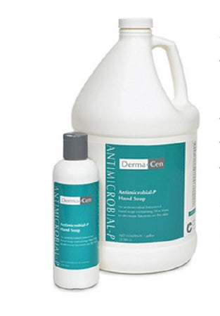 Central Solutions Antimicrobial Soap DermaCen® Antimicrobial-P Liquid 1,250 mL Dispenser Refill Bag Mild Scent - Case of 8 - 23116-1250-CS
