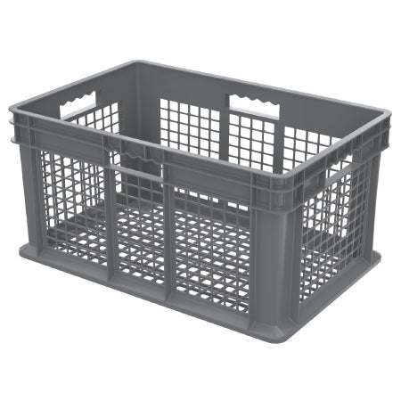 Akro-Mils Straight Wall Container Gray Plastic 12-1/4 X 15-3/4 X 23-3/4 Inch - CT/3 - 37612GREY-CT