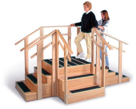 Hausmann Industries Training Staircase 109 L X 56 W X 24 H Inch - Each - 1570-EA