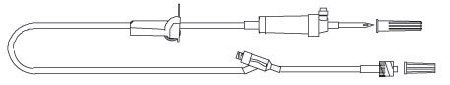 Advanced Medical Systems Primary IV Administration Set Vygon Gravity 1 Port 20 Drops / mL Drip Rate Without Filter 84 Inch Tubing Solution - Case of 50 - KS-975NF-2-CS