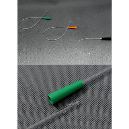 Amsino International Urethral Catheter AMSure® Straight Tip Uncoated PVC 10 Fr. 6 Inch - Case of 50 - AS860610-CS