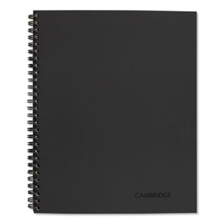 Cambridge® Wirebound Guided Action Planner Notebook, 1-Subject, Project-Management Format, Dark Gray Cover, (80) 11 x 8.5 Sheets - Each - MEA-06064-EA