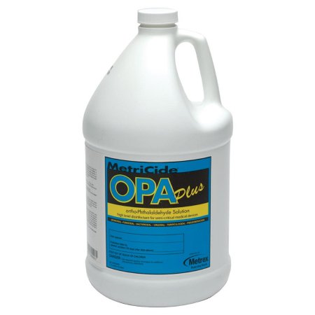 Metrex Research OPA High-Level Disinfectant MetriCide™ OPA Plus RTU Liquid 1 gal. Jug Max 30 Day Reuse for Manual Soaking - Each - 10-6000-EA