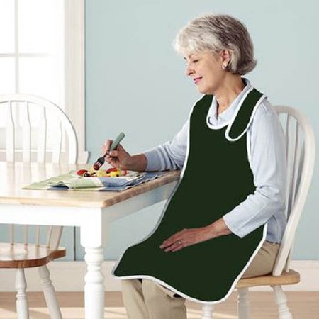Patterson Medical Supply Bib Hook and Loop Closure Reusable Polyester / Cotton Front Lined with 100% Nylon - Each - 920554-EA