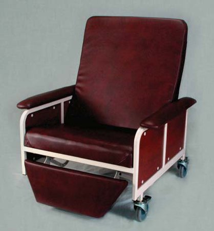 Graham-Field Bariatric Recliner Navy Blue Vinyl 4 Casters - Each - 7150P1199-EA