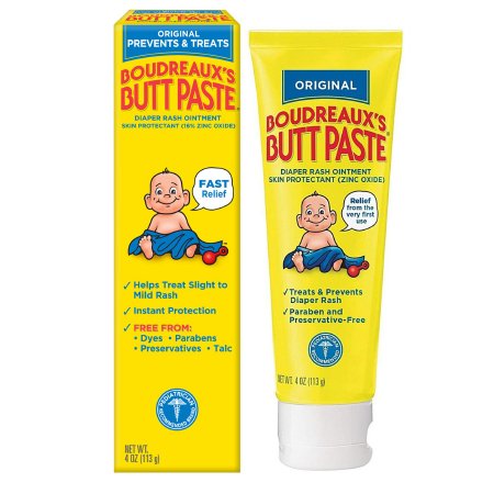 Blairex Labs Diaper Rash Treatment Boudreaux's Butt Paste® 4 oz. Tube Scented Cream - Each - 62103033304-EA