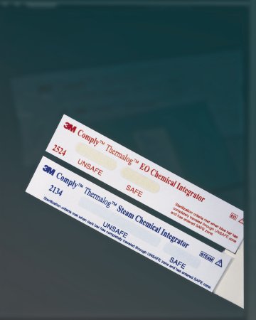 3M Comply™ Thermalog™ Sterilization Chemical Integrator Strip Steam 4 Inch - Case of 8 - 2134MM-CS