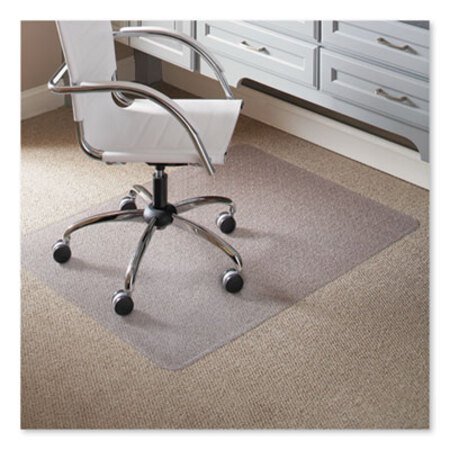 ES Robbins® EverLife Light Use Chair Mat for Flat to Low Pile Carpet, Rectangular, 46 x 60, Clear - Each - ESR-120321-EA