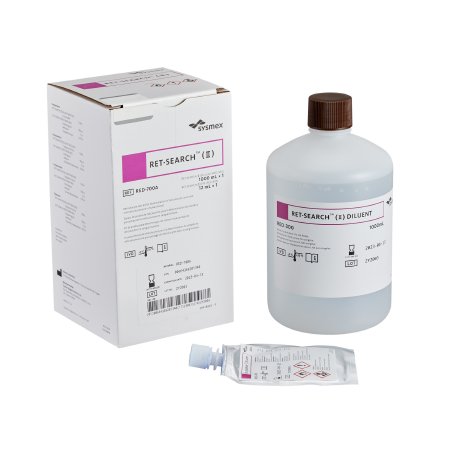 Sysmex America Reagent Ret-Search II Red-700A Hematology Reticulocyte Staining For Sysmex Automated Hematology Analyzer 12 mL / 1 Liter - Pack of 1 - RED-700A-PK