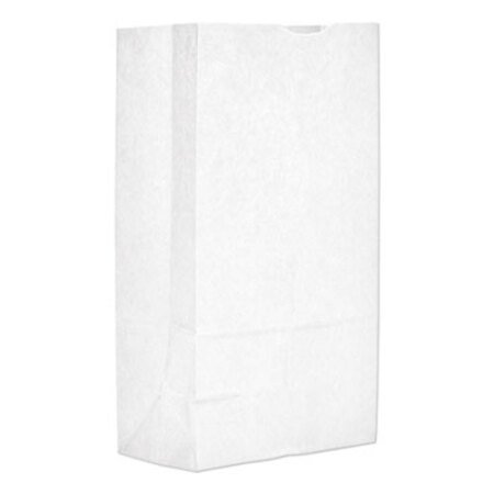 General Grocery Paper Bags, 40 lb Capacity, #12, 7.06" x 4.5" x 13.75", White, 500 Bags - BD/1 - BAG-GW12500-BD