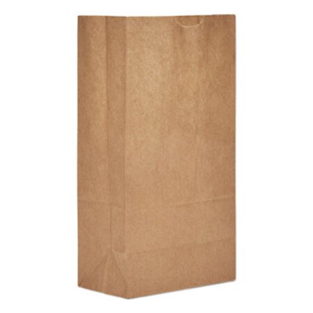 General Grocery Paper Bags, 50 lb Capacity, #5, 5.25" x 3.44" x 10.94", Kraft, 500 Bags - BD/1 - BAG-GX5500-BD