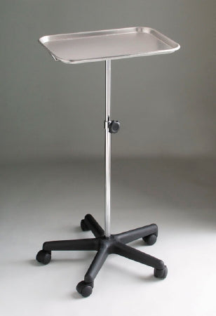 Dukal Mayo Instrument Stand Mayo Tray Five Leg Base 28 - 48 Inch 19 Inch - Each - 4365-EA