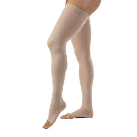 BSN Medical Compression Stocking JOBST® Opaque Thigh High Small Natural / Silky Beige Open Toe - Pair - 115544-PR