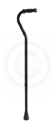 Graham-Field Offset Cane Bariatric Imperial Steel 29 to 38 Inch Height Black - Case of 4 - 6334A-CS