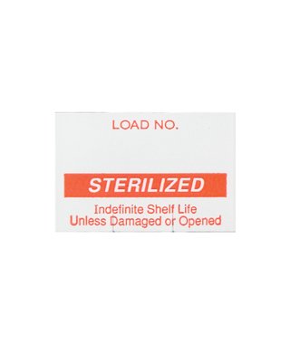 SPS Medical Supply Pre-Printed Label Barkley® Advisory Label White Sterilized Red Sterilization Label - Box of 10 - UCL-010-R-BX