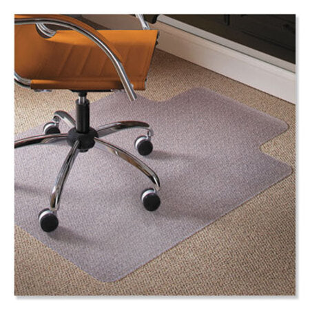 ES Robbins® Natural Origins Chair Mat with Lip For Carpet, 36 x 48, Clear - Each - ESR-141032-EA