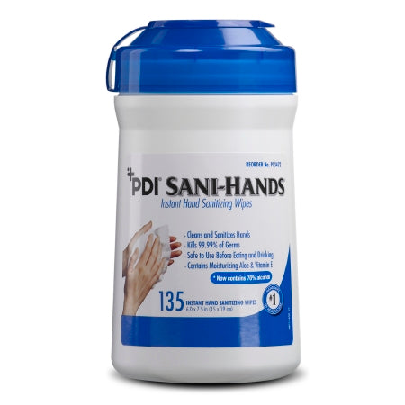Professional Disposables Hand Sanitizing Wipe Sani-Hands® 135 Count Ethyl Alcohol Wipe Canister - CN/1 - P13472-CN