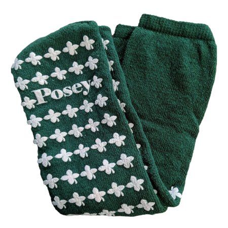 Tidi Products Fall Management Slipper Socks Posey Standard Green - Pair - 6239G-PR