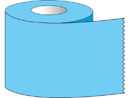 Shamrock Scientific Blank Label Tape Multipurpose Label Blue 1 X 500 Inch - Each - ST-10-6-EA
