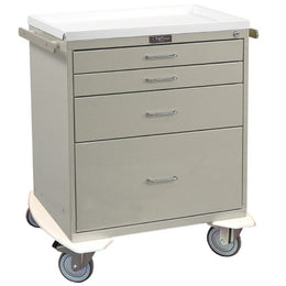 Harloff Treatment Cart Classic Line Steel 35 X 32 X 22 Inch Light Gray 2 X 3 Inch, 1 X 6 Inch and 1 X 12 Inch - Each - 6350-EA