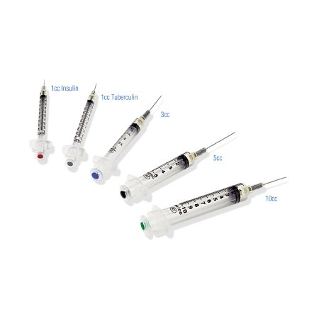 Retractable Technologies Safety Hypodermic Syringe with Needle VanishPoint® 10 mL 1-1/2 Inch 25 Gauge Retractable Safety Needle Regular Wall - Case of 6 - 11011-CS