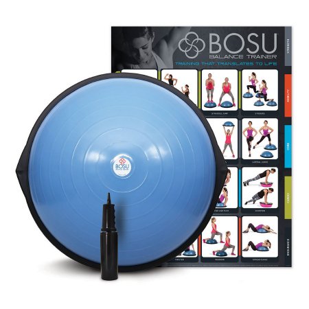 Fabrication Enterprises Exercise Dome BOSU® HOME Balance Trainer Inflatable 25 Inch Diameter 4 X 26 X 26 Inch Blue - Each - 30-1901-EA