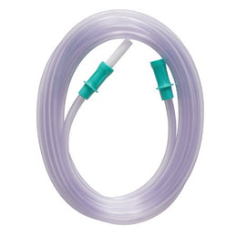 McKesson Suction Connector Tubing McKesson 12 Foot Length 0.188 Inch I.D. Sterile Female / Male Connector Clear Ribbed OT Surface PVC - Case of 20 - 16-66303-CS