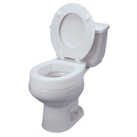 Maddak Elongated Raised Toilet Seat Tall-Ette® 3 Inch Height White 350 lbs. Weight Capacity - Each - 725711005-EA