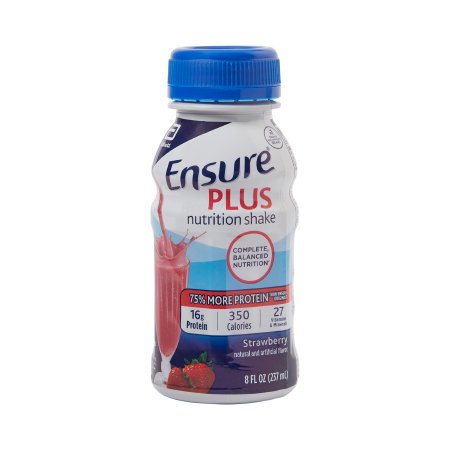 Abbott Nutrition Oral Supplement Ensure® Plus Nutrition Shake Strawberry Flavor Liquid 8 oz. Bottle - Each - 57269-EA