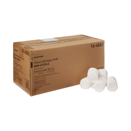 McKesson Fluff Bandage Roll McKesson 3-2/5 Inch X 3-3/5 Yard 96 per Case NonSterile 6-Ply Roll Shape - Each - 16-4063-EA