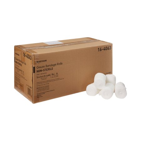 McKesson Fluff Bandage Roll McKesson 3-2/5 Inch X 3-3/5 Yard 96 per Case NonSterile 6-Ply Roll Shape - Case of 96 - 16-4063-CS