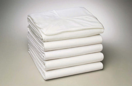 Standard Textile Bed Sheet Fitted Sheet 36 X 82 X 13 Inch White Cotton 55% / Polyester 45% Reusable - DZ/12 - 07246405-DZ