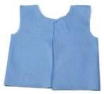 HPK Industries Exam Cape Blue One Size Fits Most Front / Back Opening Belt Closure Female - Case of 100 - 6029S-CS