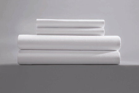 Standard Textile Bed Sheet Draw 54 X 72 Inch White Cotton 55% / Polyester 45% Reusable - DZ/12 - 12941400-DZ