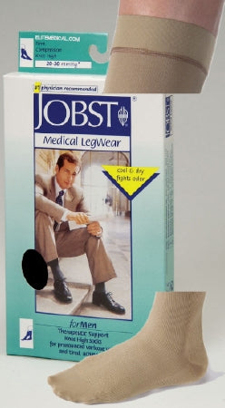 BSN Medical Compression Socks JOBST® for Men Dress Knee High Small Black Closed Toe - Pair - 110780-PR