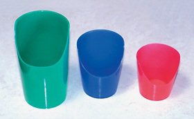 Alimed ADL Dysphagia Cup Flexi-Cut™ Nosey Cup 2 oz. Blue Plastic Reusable - Pack of 5 - 2970010503-PK