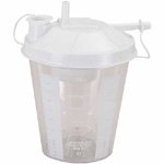Precision Medical Suction Canister Precision Medical 1200 mL Pour Lid - Case of 12 - 1906-12-CS