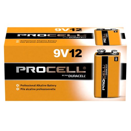 Duracell Alkaline Battery Duracell® Procell® 9V Cell 9V Disposable 12 Pack - Case of 72 - PC1604-CS