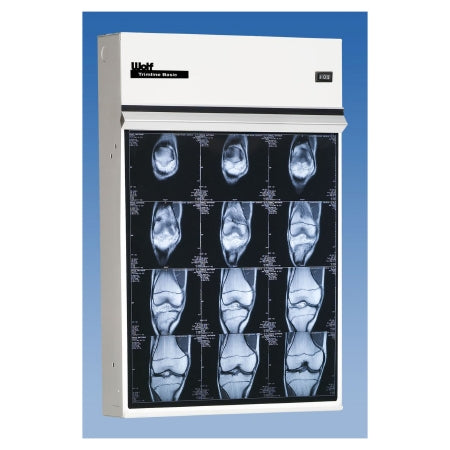 Wolf X-Ray X-Ray Illuminator Trimline Basic 8 Bank 2 Tier 2 Lamp Wall Mount 56 W X 44 H X 3-1/4 D Inch Eight, 17 L X 14 W Inch Film - Each - 29544-EA