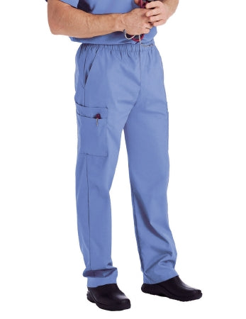 Landau Uniforms Scrub Pants Cargo Medium Royal Blue Male - Each - 8555BEPMED-EA
