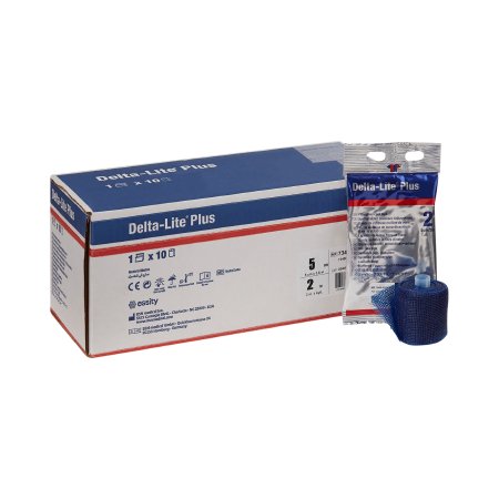 BSN Medical Cast Tape Delta-Lite® Plus 2 Inch X 12 Foot Fiberglass / Resin Deep Blue - Box of 10 - 7345820-BX