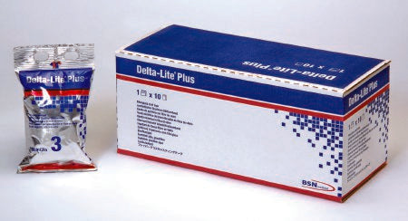 BSN Medical Cast Tape Delta-Lite® Plus 4 Inch X 12 Foot Fiberglass / Resin Deep Blue - Box of 10 - 7345822-BX
