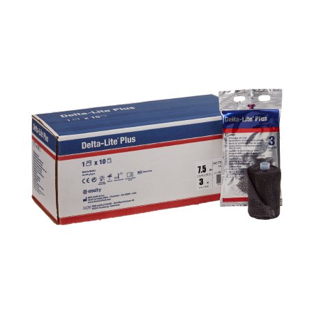 BSN Medical Cast Tape Delta-Lite® Plus 3 Inch X 12 Foot Fiberglass / Resin Black - Box of 10 - 7345846-BX